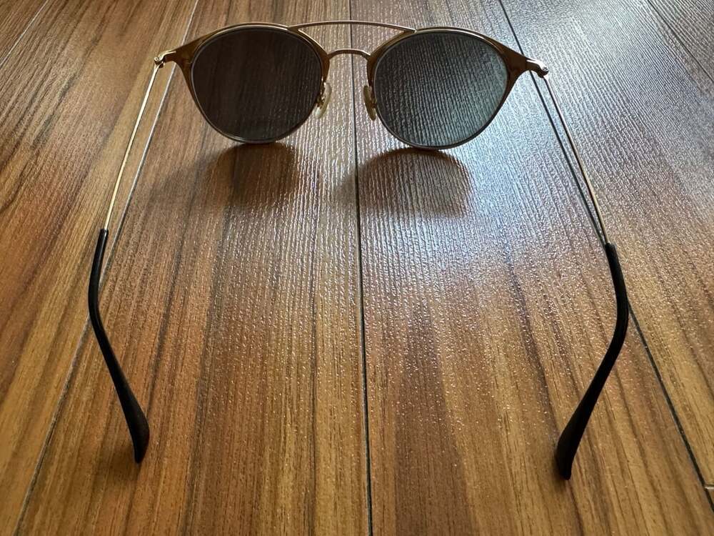 Ray-Ban RB3546 Round Sunglasses Black and Gold - Picture 2 of 2